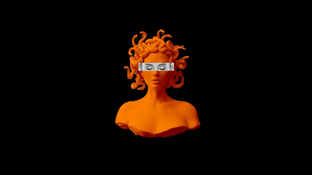 a statue of a person with glasses