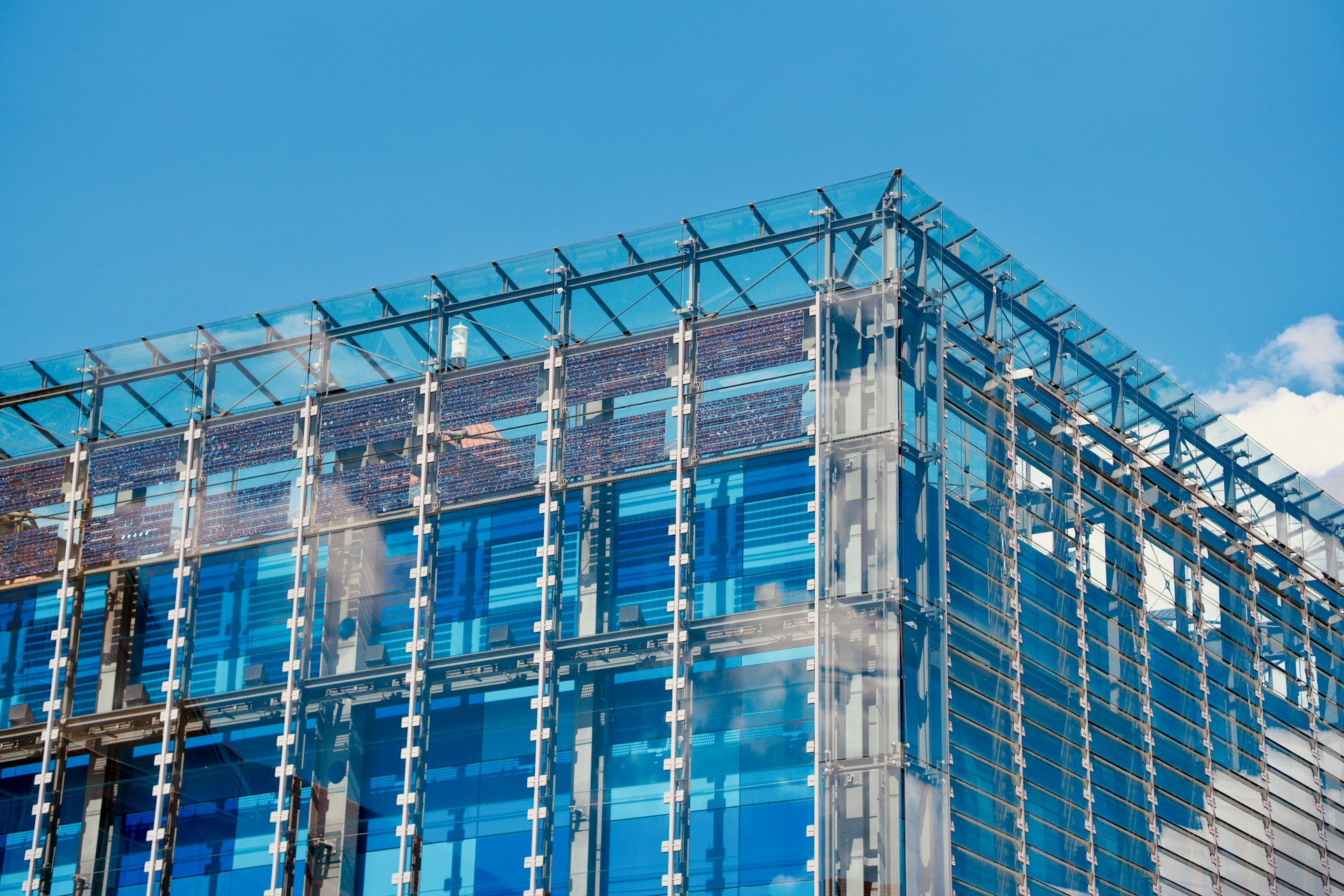 a low angle view of a building