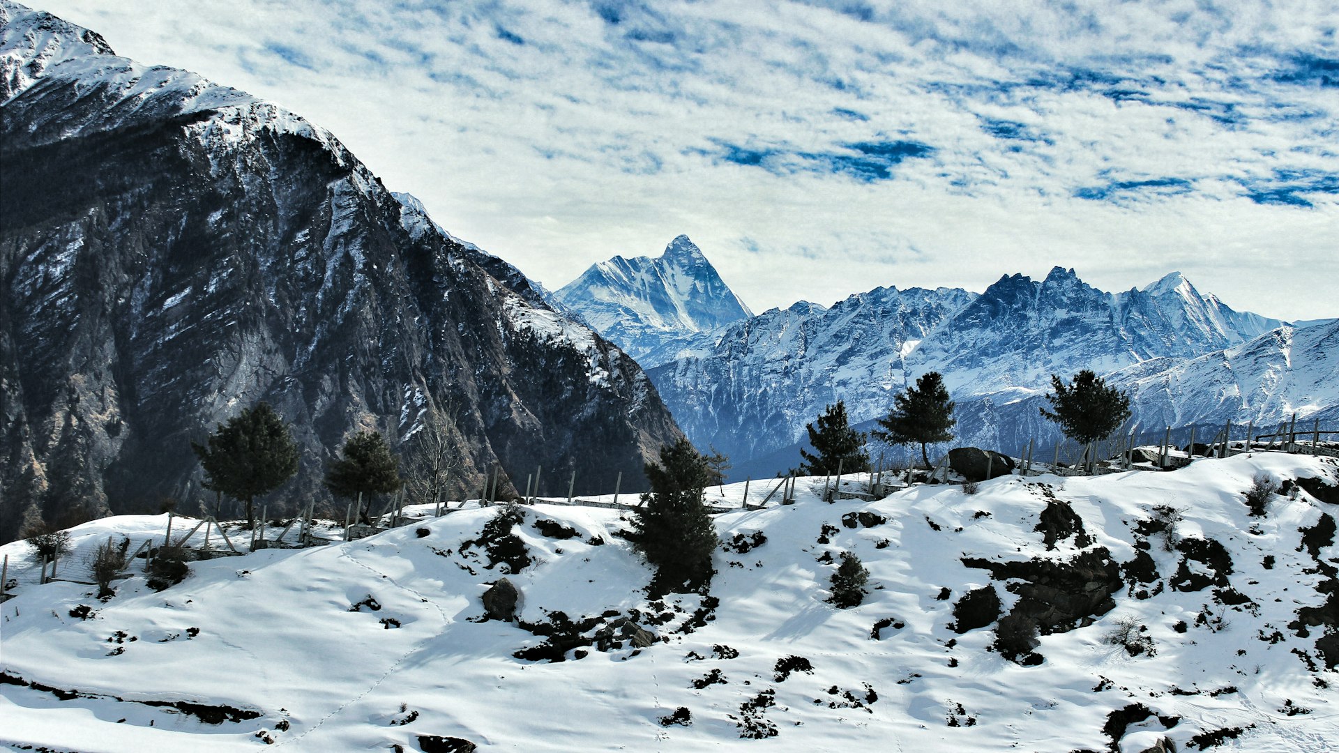 landscape photography of mountains