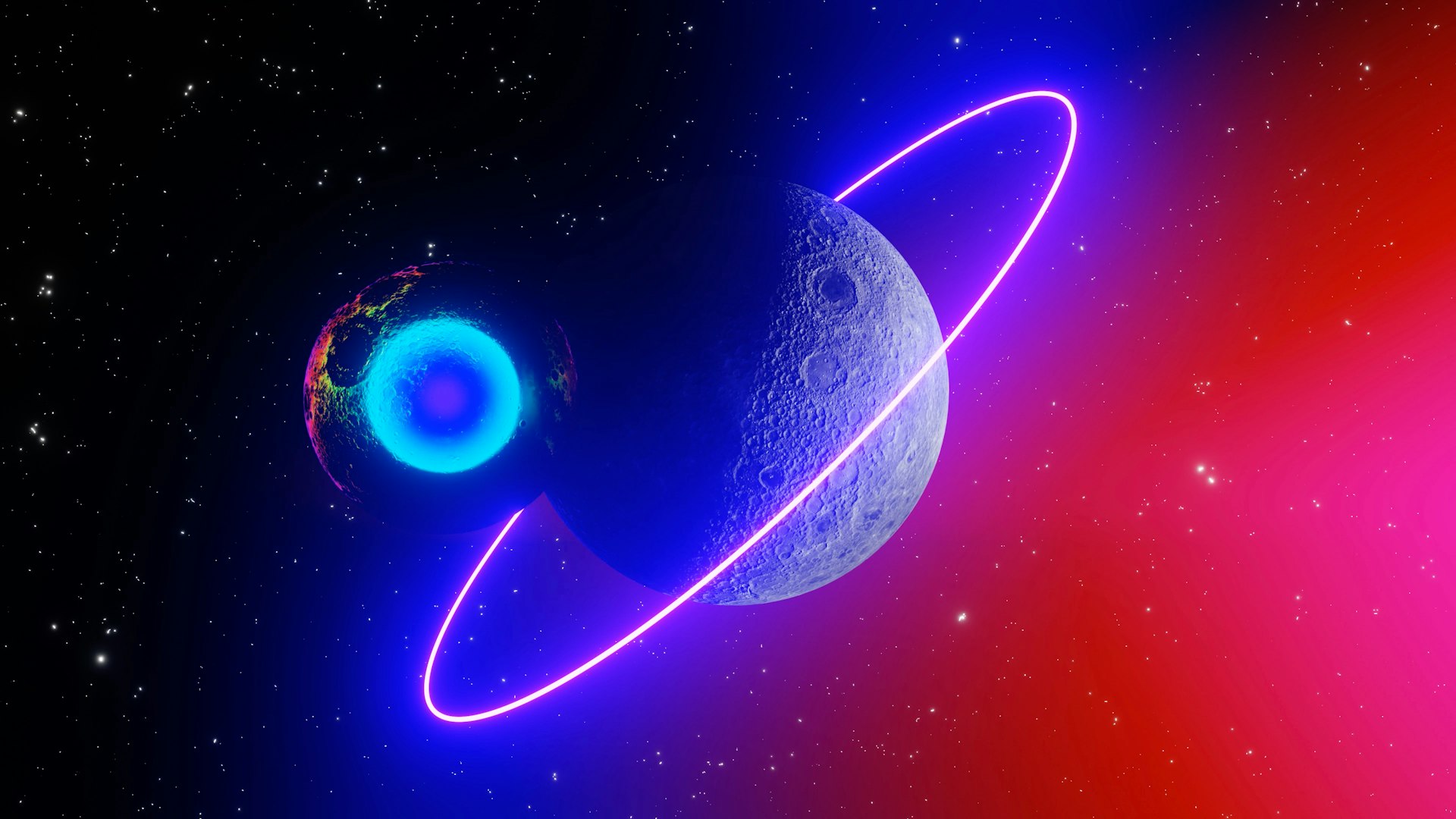 an artist's impression of a planet with a ring around it