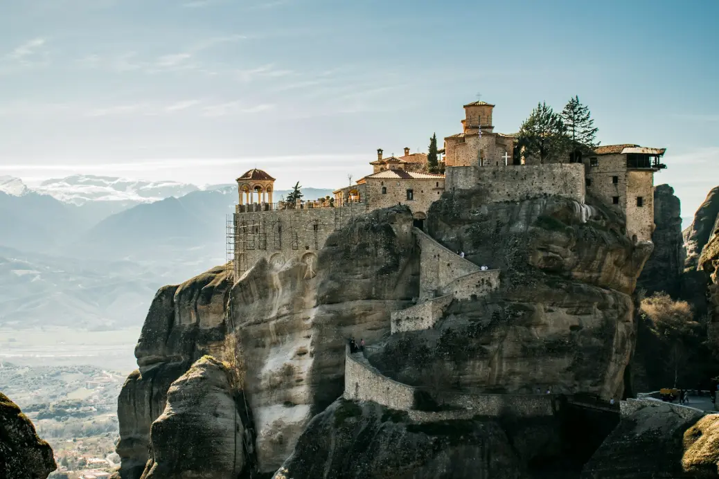 city on top of rock formation during daytime