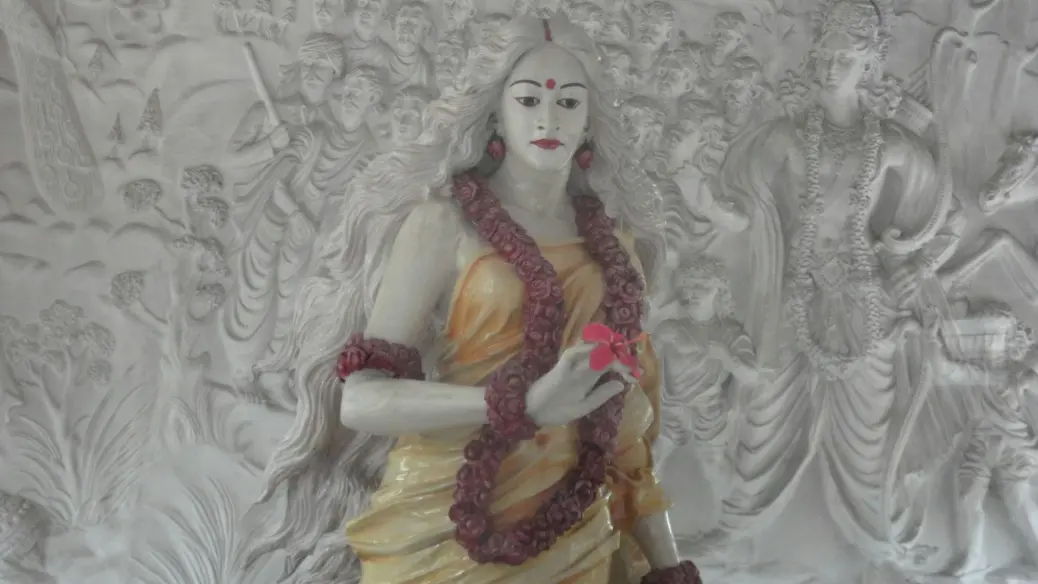 a person in a garment