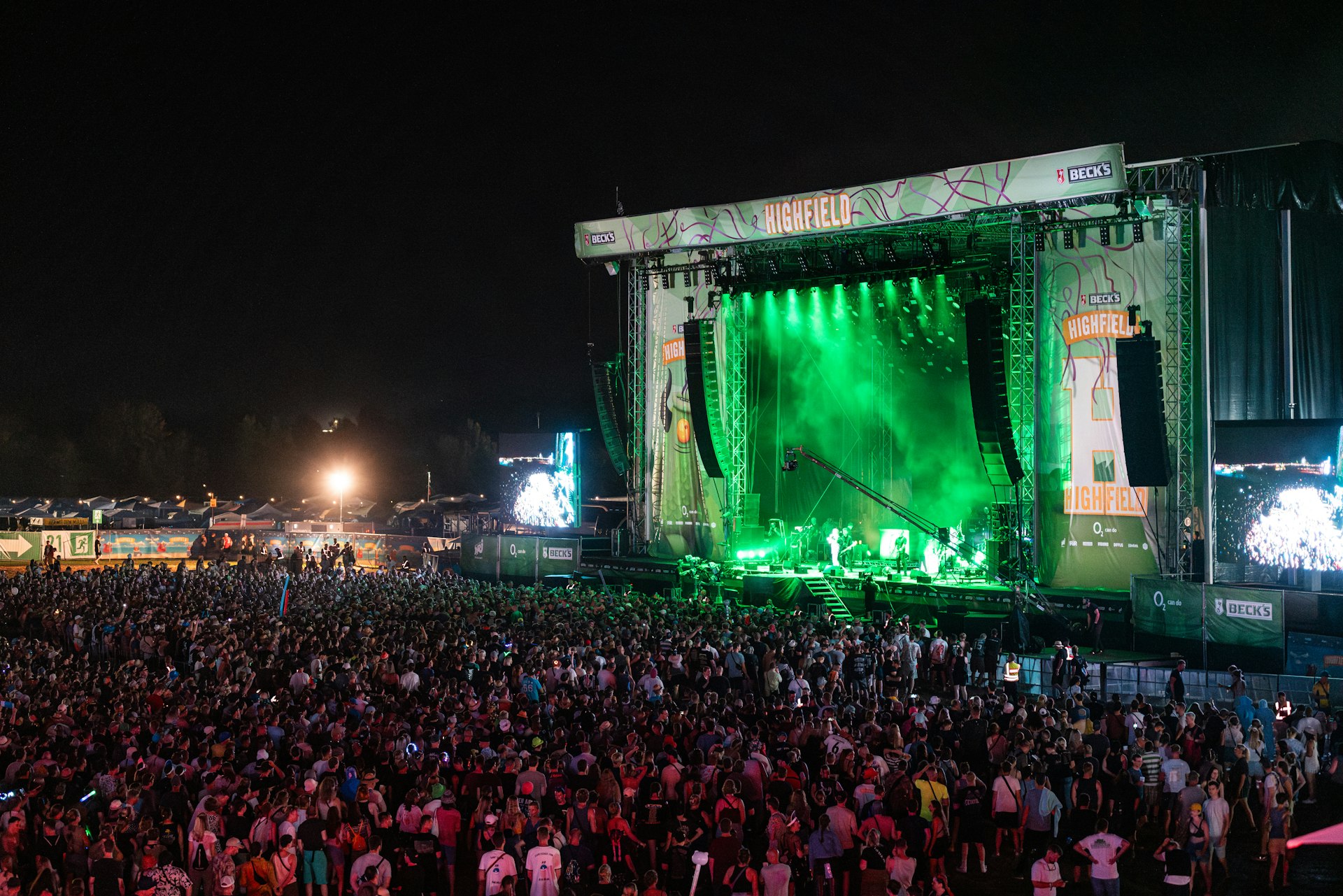 A large crowd of people at a concert
